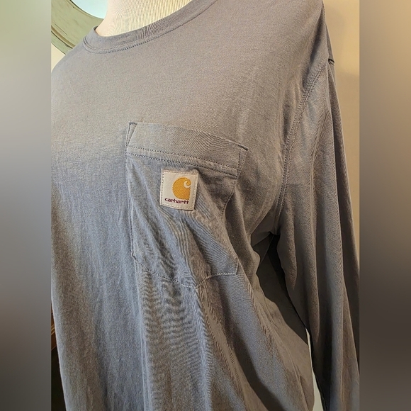 Carhartt Women's Medium Tencel Fiber Series Loose Fit Long-Sleeve Light Purple - Picture 3 of 11